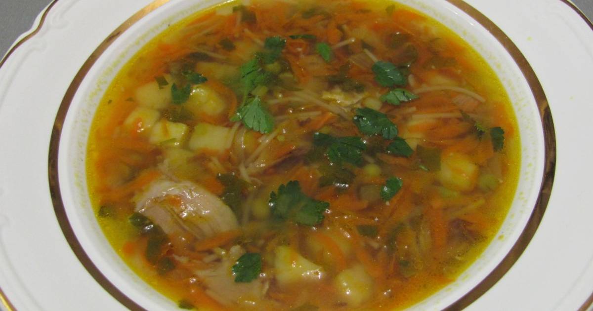 Куриный суп с вермишелью и яйцом - пошаговый рецепт с фото на lilyhammer.ru