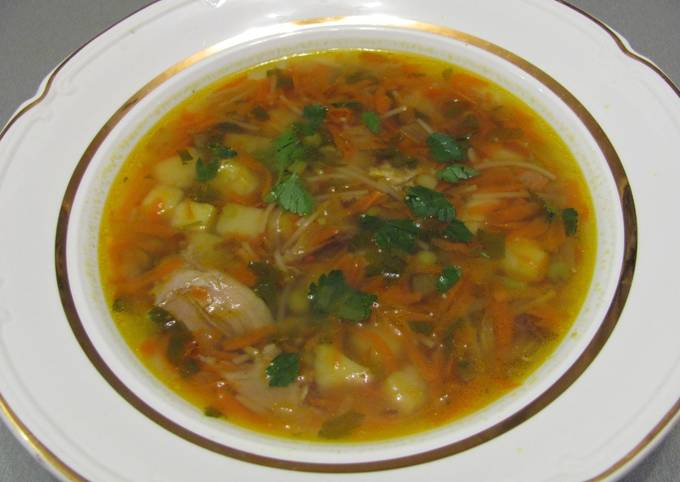 Суп из свинины с вермишелью и картошкой - 9 пошаговых фото в рецепте