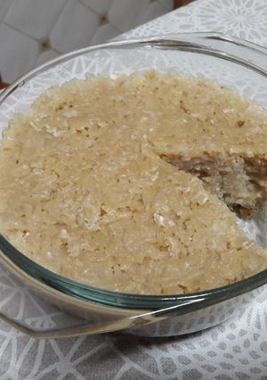 A picture of No-Bake Vegan and Gluten-Free Rice Pudding Cake (Fair Trade) 🍰.