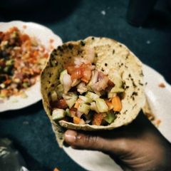 A picture of Cone Papad Salad.
