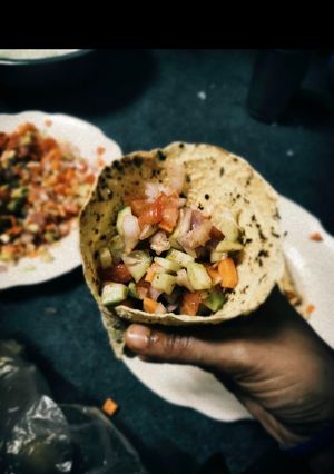 A picture of Cone Papad Salad.