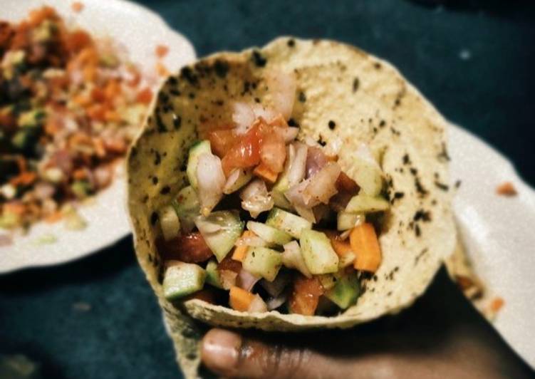 Easiest Way to Prepare Super Quick Homemade Cone Papad Salad