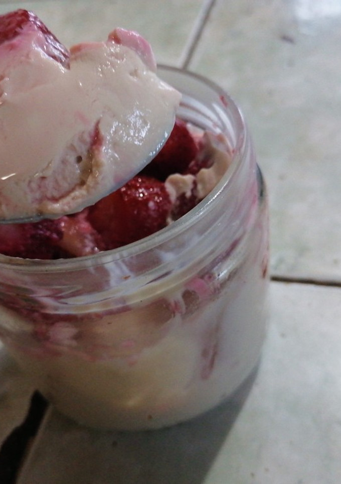 Una foto de Yogur vegano, sin semillas, sin fermentar, sin azúcar