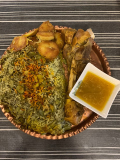 عکسی از دستور باقالی پلو با ماهیچه