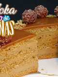 Tarta de moka (café) y bizcocho de avellanas