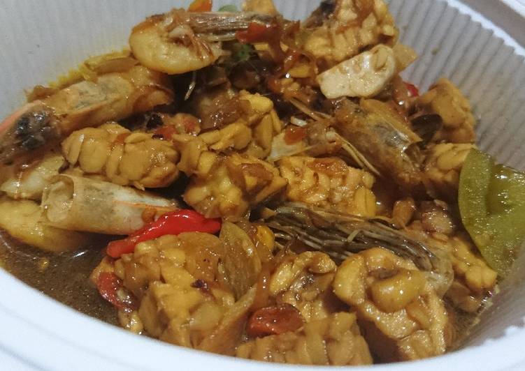 Oseng tempe udang kecap