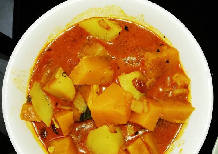 Simple Way to Make Perfect Pumpkins Curry with Raisins