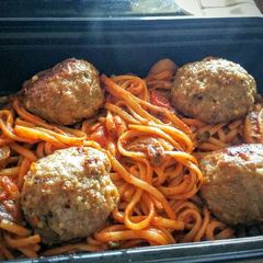 A picture of The Best Spaghetti and Turkey Meatballs.