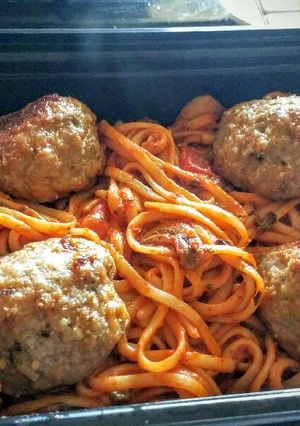 A picture of The Best Spaghetti and Turkey Meatballs.