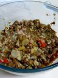 Guiso de lentejas y arroz integral bajo en calorías