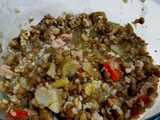 Guiso de lentejas y arroz integral bajo en calorías