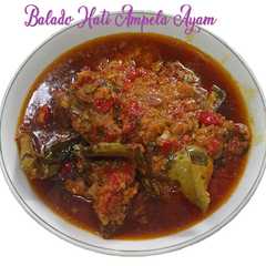 A picture of 199. Balado Hati Ampela Ayam.