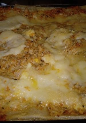 Una foto de Lasaña de Pollo con Salsa bechamel o blanca