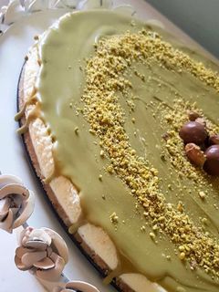 صورة لوصفة تشيز كيك الفستق 🤤💚