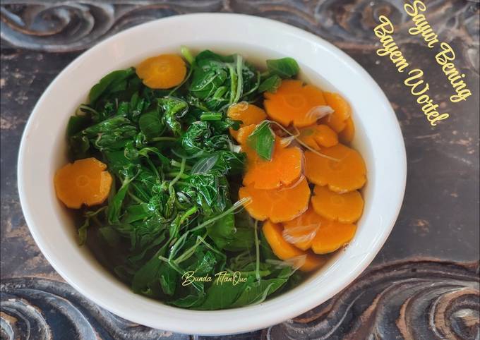 Resep Sayur Bening Bayam Wortel Oleh Bunda Titanque Cookpad