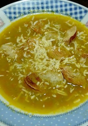 Una foto de Sopa de arvejas partidas