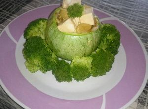 Una foto de Calabaza rellena de tofu