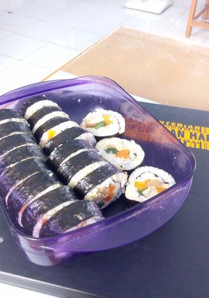 Foto resep Kimbab Nasi Jagung Sederhana
