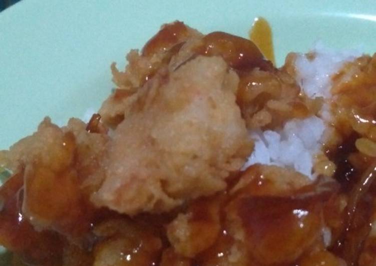 Resep Udang goreng tepung saos mentega🦐, Bikin Ngiler