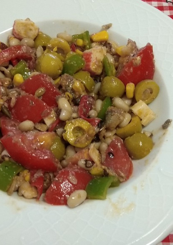 Una foto de Ensalada de judías carillas