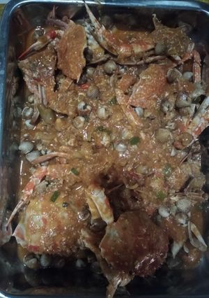 Foto resep Rajungan dan kerang dengan saos padang