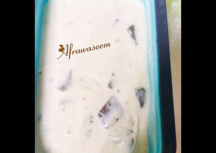 Recipe of Speedy Vanilla ice cream with bourbon chunks