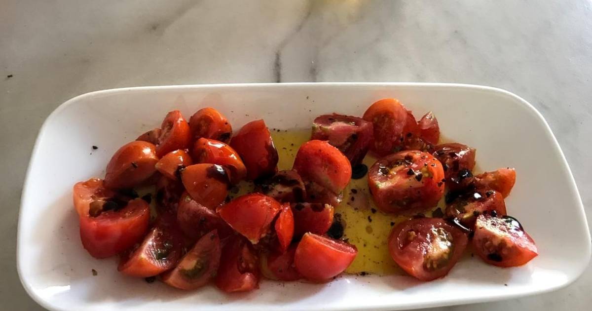 Ensalada de tomates con vinagre balsámico Receta de María Carmen - Cookpad