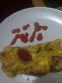 Foto resep Omelet telur sosis keju