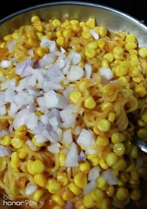 A picture of Soupy corn maggi.