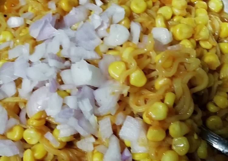 Simple Way to Make Speedy Soupy corn maggi