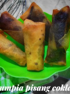 Foto resep Lumpia pisang coklat