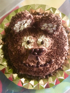 Una foto de Tarta cara de oso 🐻
