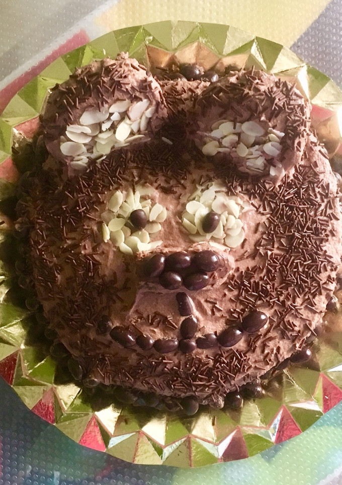 Una foto de Tarta cara de oso 🐻