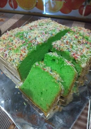 Foto resep Bolu tape pandan keju