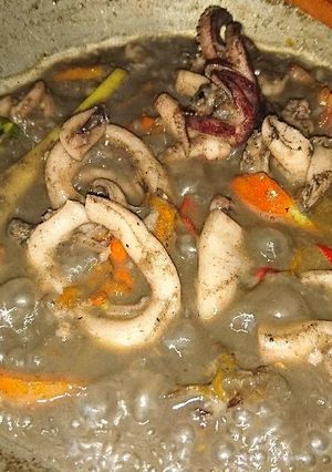 Foto resep Cumi masak hitam