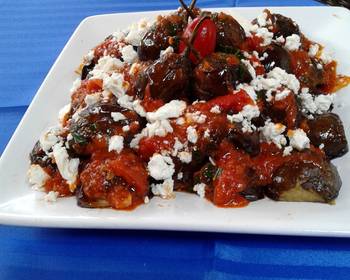 Ultimate Prepare Recipe Mini Eggplants with Tomato Feta Sauce Delicious