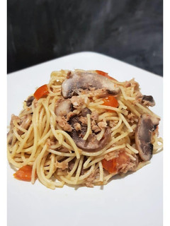 Foto resep Spaghetti Aglio e Olio Tuna