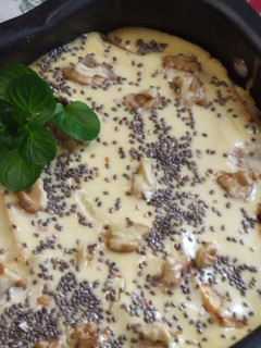 Una foto de Manzanas asadas con crema de ricota
