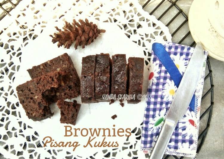 Resep Brownies Pisang Kukus ala JTT Super Moist (No Mixer) Anti Gagal