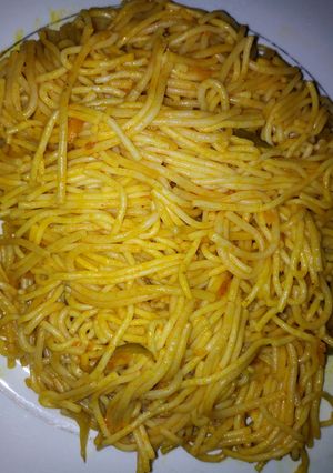 A picture of Simple Nigerian jollof spaghetti.