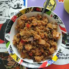 Una foto de Salteado de quinoa