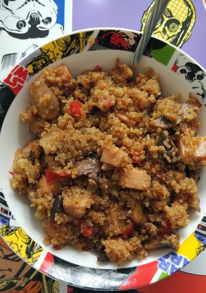 Una foto de Salteado de quinoa