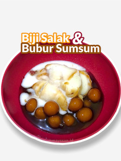 Foto resep Biji Salak / Candil Ubi + Bubur Sumsum
