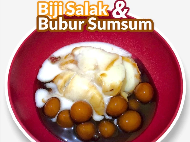 Cara Mudah Menyiapkan Resep Biji Salak / Candil Ubi + Bubur Sumsum yang Lezat Anti Ribet, Mantap Sekali
