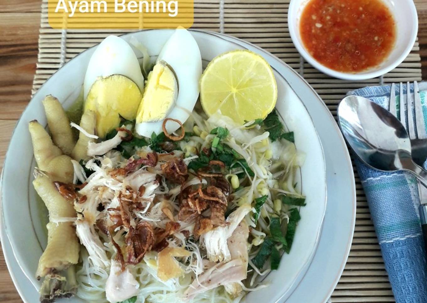 Nasi Soto Ayam Bening