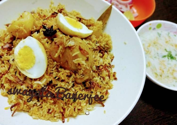 Tasy Chicken Biryani (Kolkata style)