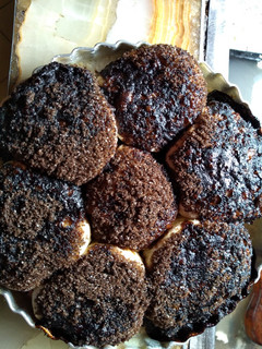 Una foto de Tortitas negras súper fáciles