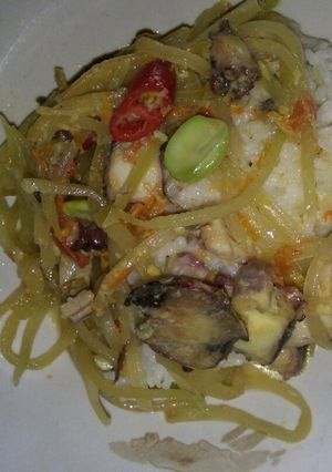 Foto resep Lodeh pepaya muda+baby gurita