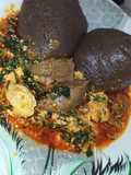Amala with egushi soup