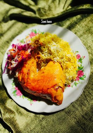 عکسی از دستور مرغ یخنی